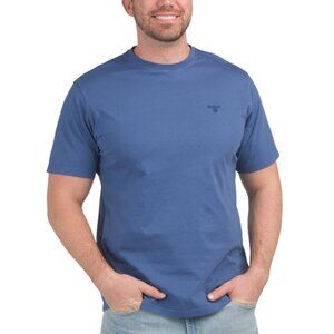 BARBOUR Marine Blue Garment Dyed T-shirt